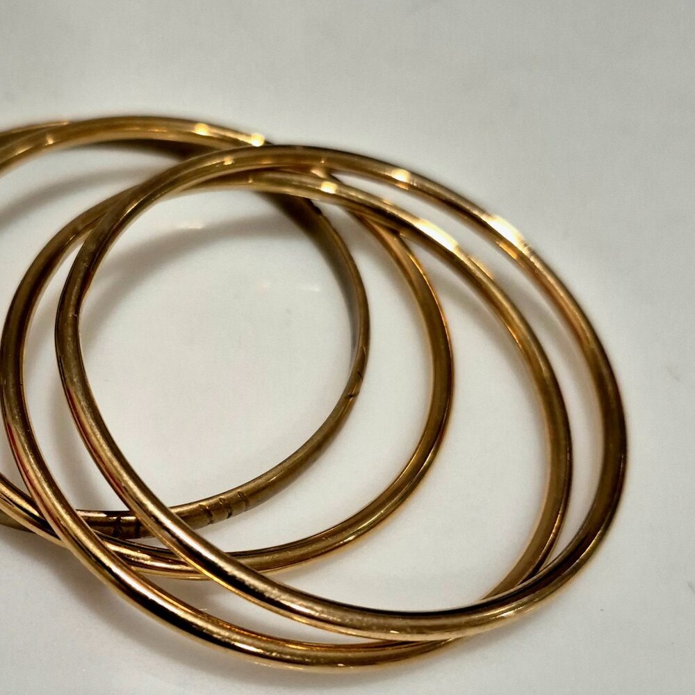 Gold bracelets